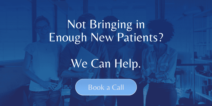 Patient acquisition website banner CTA
